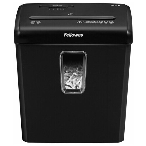 Fellowes Шредер Powershred P-30C, DIN P-4, 4х34 мм, 6 лст., 15 лтр.