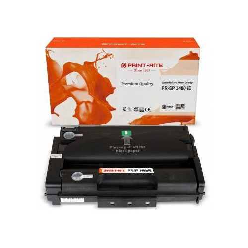 Картридж лазерный Print-Rite TFR449BPU1J PR-SP3400HE SP 3400HE черный (5000стр.) для Ricoh Aficio SP 3400/3410/3410dn;SP 3510/3510dn