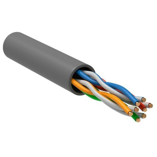 ITK LC1-C5E04-111 Витая пара U/UTP кат.5E 4 х2 х 24AWG PVC серый (305м)