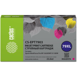 Картридж струйный Cactus CS-EPT7903 79XL пурпурный (24мл) для Epson WorkForce WF-4630 Pro/WF-4640 Pro/WF-5110 Pro