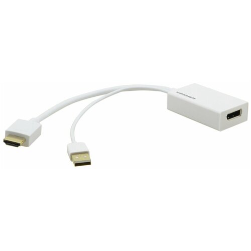 Переходник HDMI вилка на DisplayPort розетку, поддержка 4К