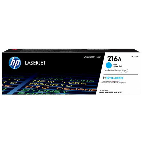 Тонер-картридж/ HP 216A Cyan Color LJ Pro MFP M182n/M183fw White Box With Chip (W2411A) (~850 стр)