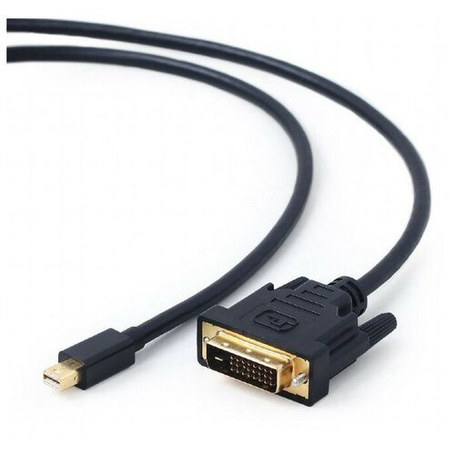 Cablexpert Кабель mDP-DVI, 20M/25M, 1.8м, черный, позол.разъемы, пакет (CC-mDPM-DVIM-6)