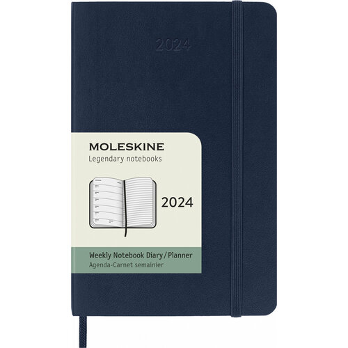 Еженедельник Moleskine CLASSIC SOFT WKNT Pocket 90x140мм 144стр. мягкая обложка синий сапфир