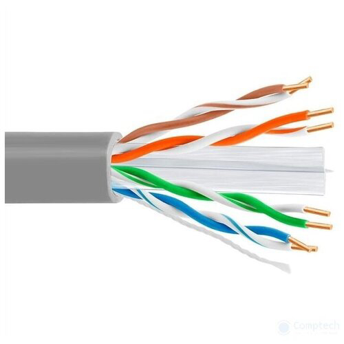 5bites Кабель US6575-305A UTP / SOLID / 6CAT / 23AWG / CCA / PVC / GREY / 305M