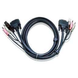 Кабель ATEN CABLE DVI-D/USBA/SP.MC-DVI-D/USB B/SP/MC, 3m