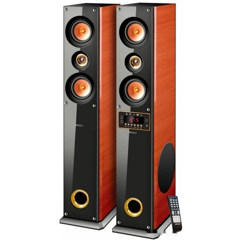 Акустическая система 2.0 Ginzzu GM-327, 2x100W/BT/USB/SD/FM/AUX/ДУ