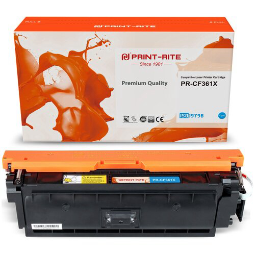 Картридж лазерный Print-Rite TRHGL8CPU1J PR-CF361X CF361X голубой (9500стр.) для HP CLJ M552dn/M553dn/M553N/M553x