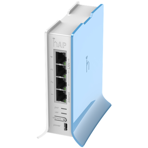 Точка доступа wi-fi MikroTik hAP lite with 650MHz CPU, 32MB RAM, 4xLAN (RB941-2ND-TC)