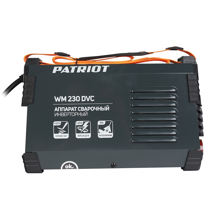 Сварочный аппарат Patriot WM230DVC инвертор ММА 10.7кВт (кейс в комплекте)