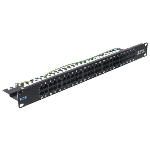 Патч-панель Lanmaster TWT-PP50TEL45 19" 1U 50xRJ45 UTP