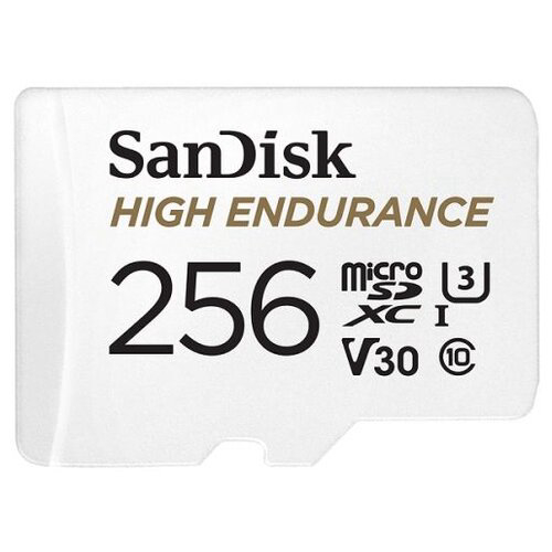 Карта памяти Micro SecureDigital 256Gb SanDisk High Endurance microSDXC class 10 UHS-1 U3 V30