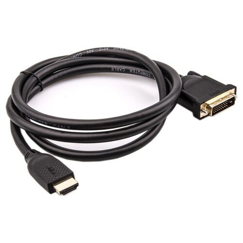 Кабель HDMI AM/DVI(24+1)M, 5м, CU, 1080P@60Hz, 2F, VCOM <CG484G-5M>