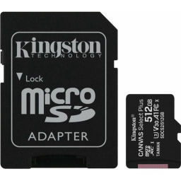 Карта памяти microSDXC Kingston Canvas Select Plus, 512 Гб, UHS-I Class U3 V30 A1, с адаптером