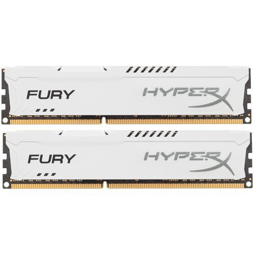 Оперативная память Kingston 8GB 1600MHz DDR3 CL10 DIMM (Kit of 2) HyperX FURY White Series