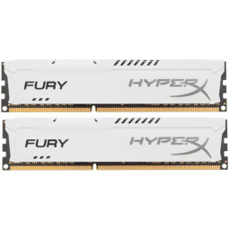 Оперативная память Kingston 8GB 1600MHz DDR3 CL10 DIMM (Kit of 2) HyperX FURY White Series