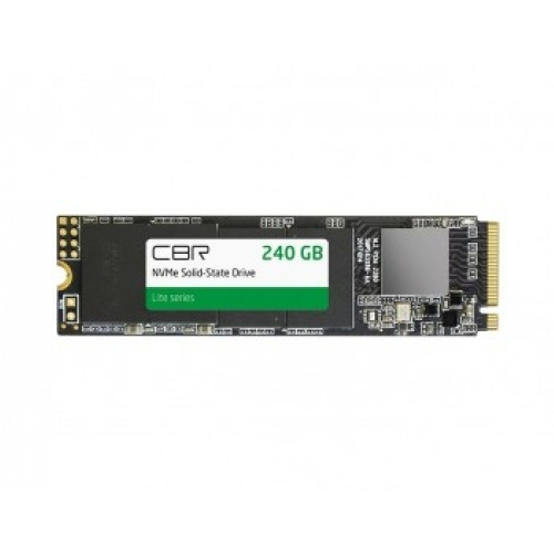 Твердотельный накопитель CBR SSD-240GB-M.2-LT22 240 GB, M.2 2280, PCIe 3.0 x4, NVMe 1.3, SM2263XT, 3D TLC NAND, R/W speed up to 2000/1300 MB/s, TBW (TB) 120