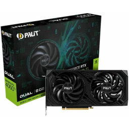 Видеокарта Palit GeForce RTX 4060 Ti 8192Mb, Dual 8G (NE6406T019P1-1060D) 1xHDMI, 3xDP, Ret