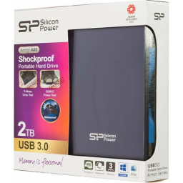 External HDD 2.5" 2.0Tb Silicon Power Armor A80 <SP020TBPHDA80S3B>