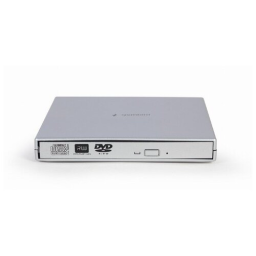 Внешний DVD-привод Gembird DVD-USB-02-SV с интерфейсом USB 2.0 пластик, серебро