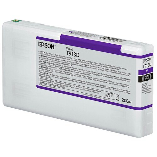 Картридж Epson T913D с фиолетовыми чернилами (200ml) для плоттеров SureColor SC-P5000 (C13T913D00)