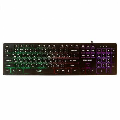 Dialog Gan-Kata Клавиатура KGK-17U BLACK - игровая с RGB-подсветкой, USB, черная