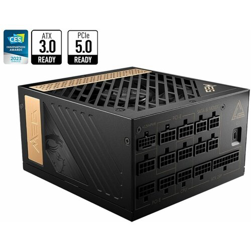 Блок питания 1300W MSI MEG Ai1300P PCIE5, 120 мм, 80 Plus Platinum, Retail 306-7ZP4A11-CE0