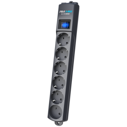 Сетевой фильтр Surge protector Pilot S Max (5 euros + 1GP), 15A/3.5kVA, automatic, 3 m, graphite