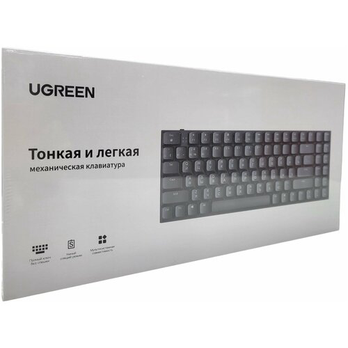 Клавиатура механическая UGREEN KU102 (15294) Slim Mechanical Keyboard USB-C & Bluetooth