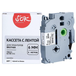 Картридж ленточный Brother TZE211 для Brother P-touch