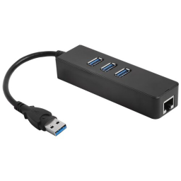 Хаб Greenconnect USB 3.0 Хаб на 3 порта + 10/100Mbps Ethernet Network (GCR-AP04)