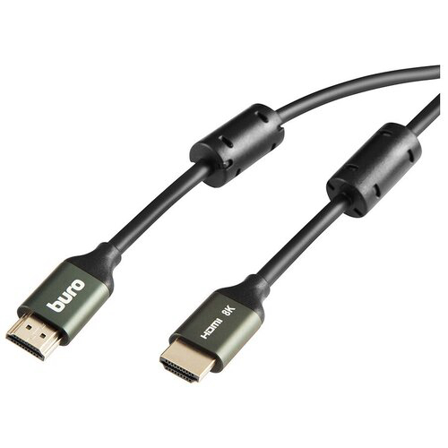 Кабель аудио-видео Buro HDMI (m)/HDMI (m) 3м. феррит.кольца позолоч.конт. черный (BHP-HDMI-2.1-3G)