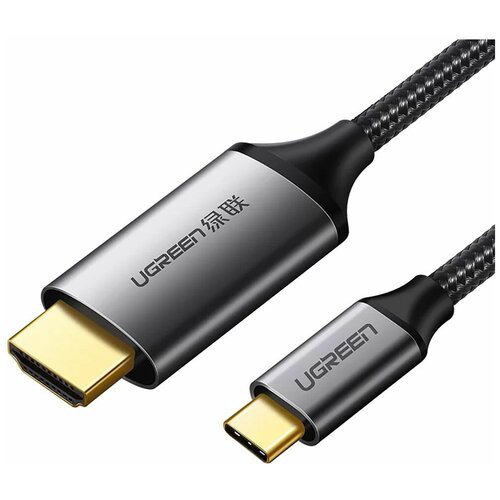 Кабель UGREEN MM142 (50570) USB-C to HDMI Male to Male Cable Aluminum Shell. Длина: 1,5 м