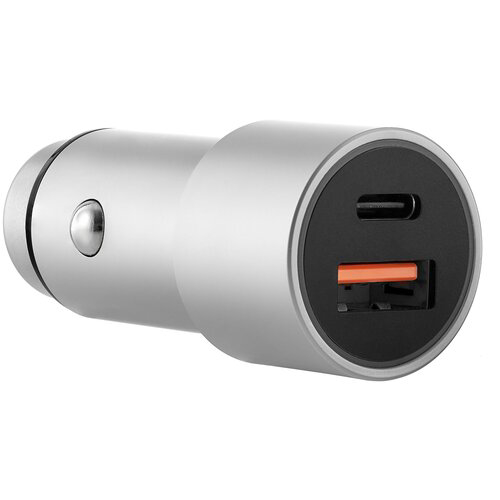 Автомобильное зарядное устройство uBear Ride Car Charger 20W USB A + USB Type-C Grey