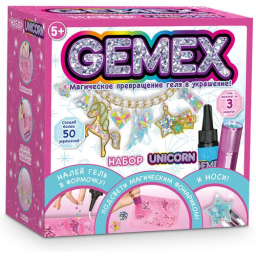 Набор для создания украшений и аксессуаров GEMEX, Unicorn HUN8635
