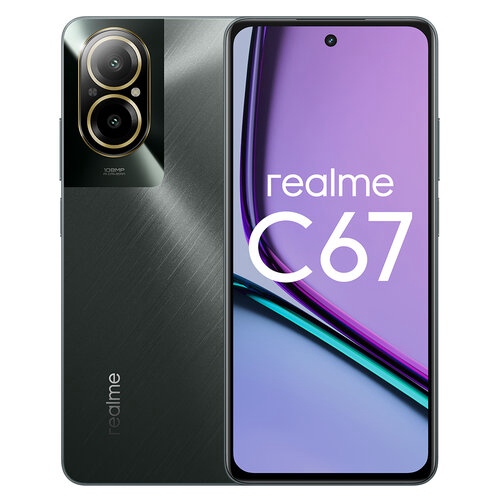 Смартфон Realme RMX3890 C67 256Gb 8Gb черный моноблок 3G 4G 2Sim 6.72" 1080x2400 Android 14 108Mpix