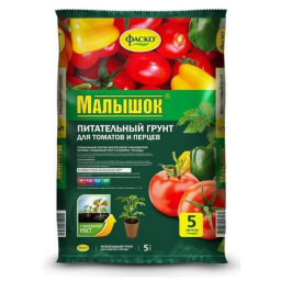 Торфяная продукция МАЛЫШОК Грунт для томатов и перцев 10л