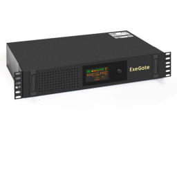 ИБП ExeGate ServerRM UNL-2000.LCD.AVR.2SH.3C13.USB.2U <2000VA/1200W, Color LCD, AVR, 2*Schuko+3*C13, USB, 2U, установка в стойку, Black> EX293851RUS