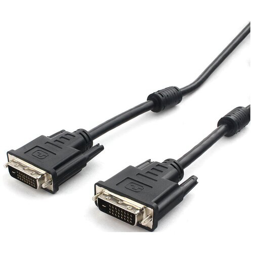 Cablexpert DVI-D, dual link, 25M/25M, 10м, CCS, черный CC-DVI2L-BK-10M