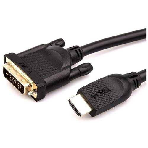 Кабель HDMI AM/DVI(24+1)M, 10м, CU, 1080P@60Hz, 2F, VCOM <CG484GD-10M>