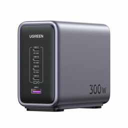 UGREEN CD333 (90903B) Nexode 300W 5-Port PD GaN Fast Desktop Charger EU - Gray