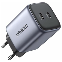 UGREEN CD294 (90573) Nexode Mini 45W USB-C+USB-C PD GaN Fast Charger EU - Grey