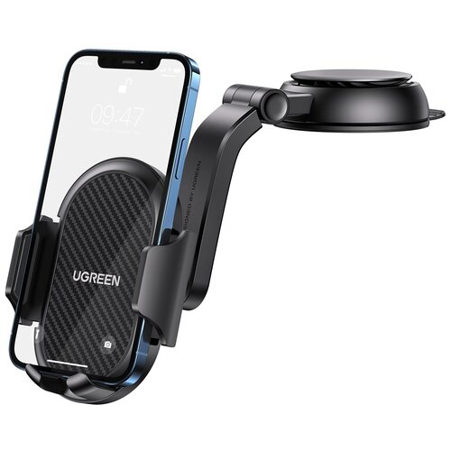 Держатель для телефона UGREEN LP405 (20473) Waterfall-Shaped Suction Cup Phone Mount, черный