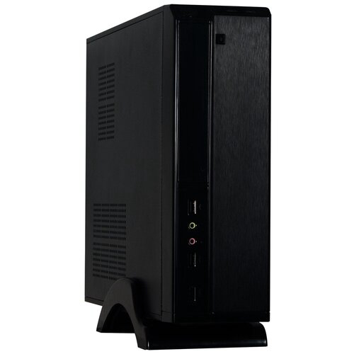 Корпус MiniITX ExeGate MI-207 Black, miniITX/mATX, <M450, 80mm>, 2*USB, Audio