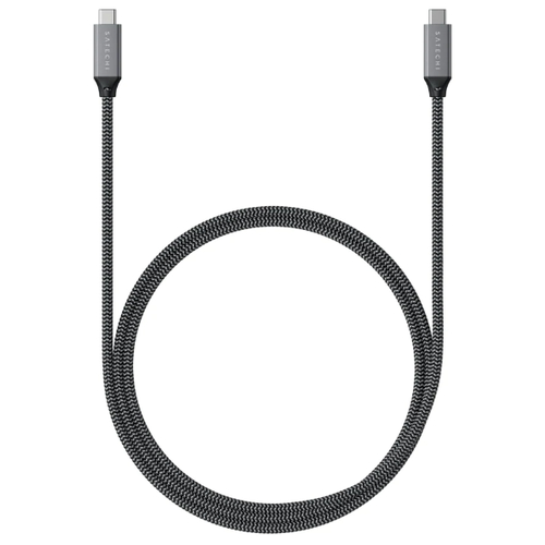 Кабель Satechi USB4 C to C длина 80 см. Цвет: серый космос Satechi USB4 C to C Cable 80 cm