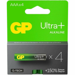 Батарея GP Ultra Plus Alkaline 24AUPA21-2CRSB4 AAA (4шт) блистер