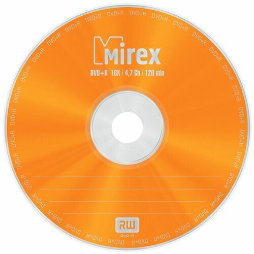 Диск DVD+R Mirex 4.7 Gb, 16x, Cake Box (50), (50/300)