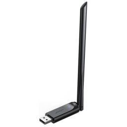 Адаптер UGREEN CM496 90339 двухдиапазонный, AC650 High-Gain Dual Band Wireless USB, черный