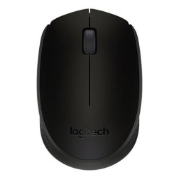 Мышь Logitech B170 черный оптическая (1000dpi) беспроводная USB