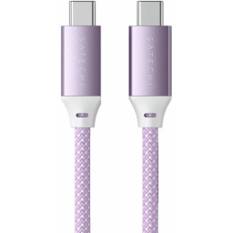 Кабель Satechi Type-C to Type-C 100W Charging Cable. Длина 2 м. Цвет: фиолетовый